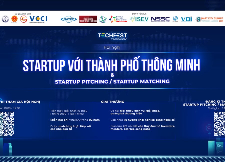 Hội nghị Startup với thành phố thông minh và Startup pitching & matching
